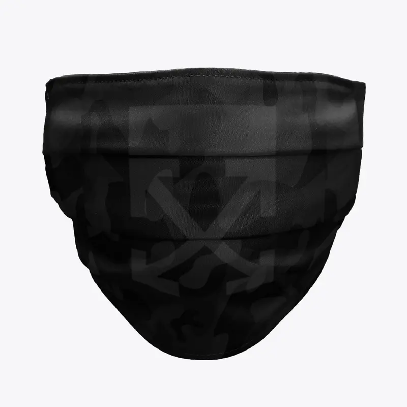 Black Camo "Off-White" Face Mask