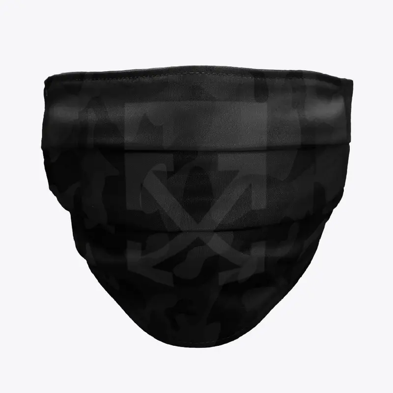 Black Camo "Off-White" Face Mask