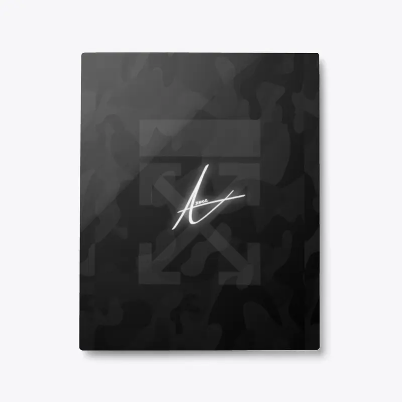 Black Camo "Axerz" Metal Print